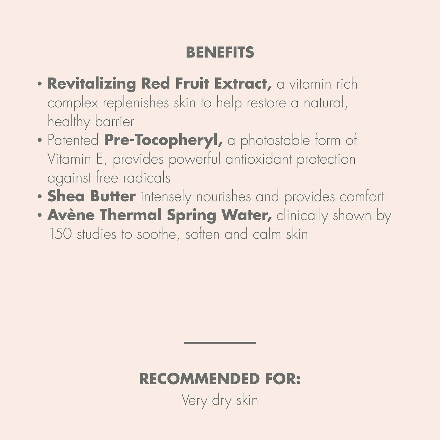 Avène RICH Revitalizing Nourishing Cream, Ultra Nourishing Face Moisturizer, Non-comedogenic 1.6 Fl Oz