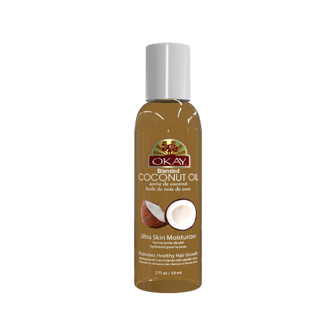 Okay Coconut Oil for Hair and Skin, 2 Ounce by Okay