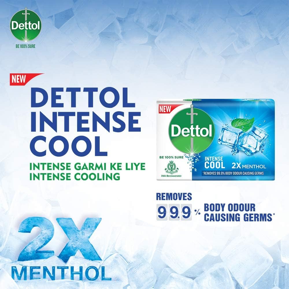Dettol Soap Value Pack, Cool - (3 Pieces x 125g)