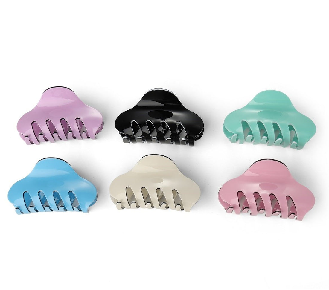 Beige: Liasun 3.3 Jelly Color Hair Claw Clip-Acrylic Strong Holding Power Hair Clips Hairgrip For Women And Girls Hair Barrettes For Medium Or Long Hair (Beige)
