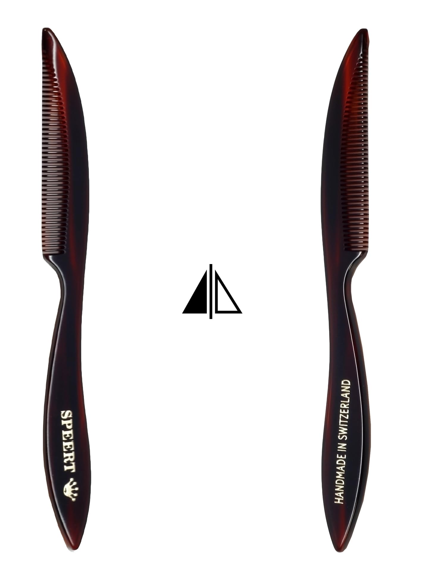 Hand-made tortoise mustache comb #95