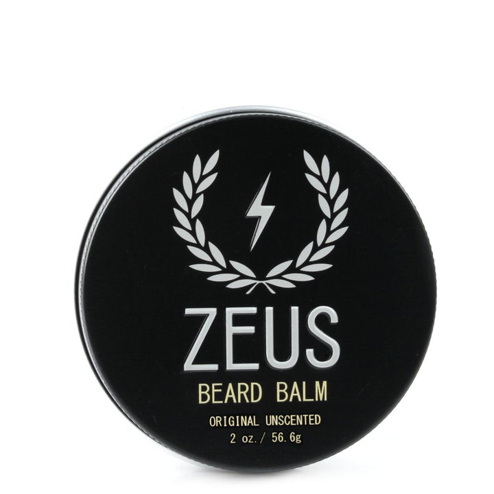 Zeus Conditioning Beard Balm for Men - Fragrance-Free, Unscented - 2 Oz - Natural Softening Conditioner for Facial Hair