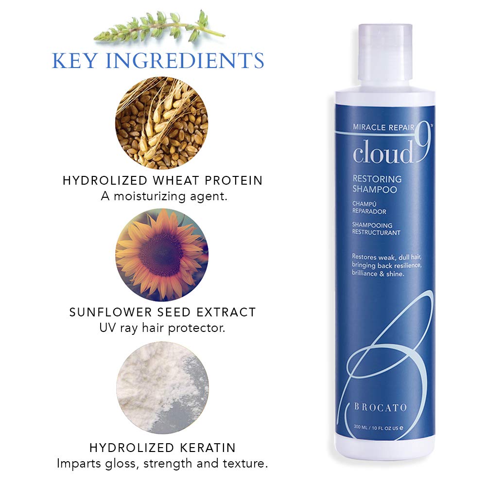 Brocato Cloud 9 Miracle Repair Shampoo 10oz