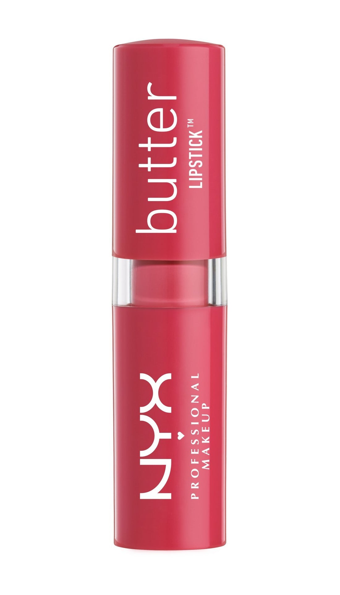 NYX Nyx cometics butter lipstick bls02 sweet tart - deep pink with blue undertone net wt. 0.16 Ounce (bls02 sweet tart)
