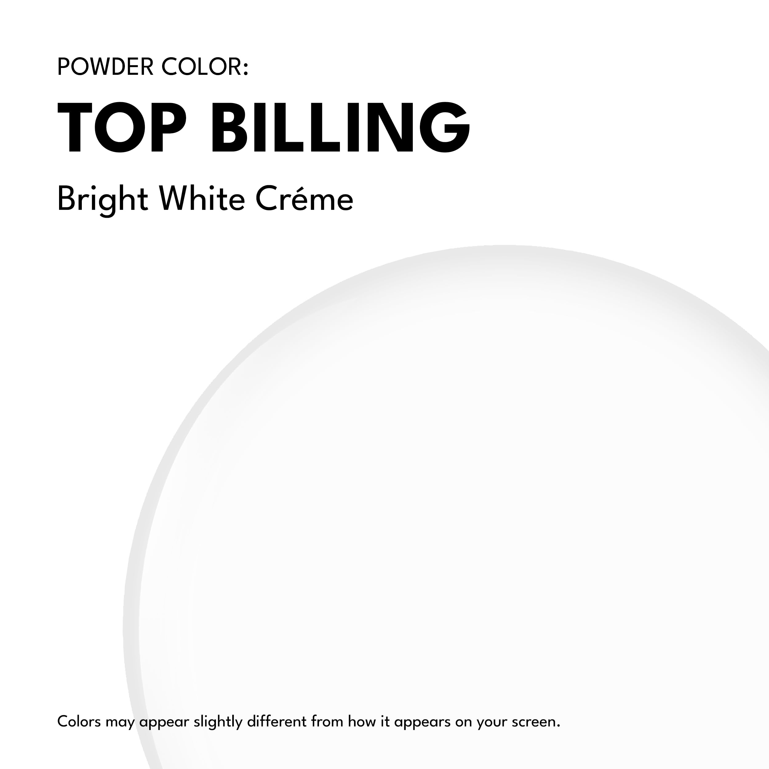 Red Carpet Manicure Color Dip Nail Dip Powder, Top Billing White Creme 0.3 oz