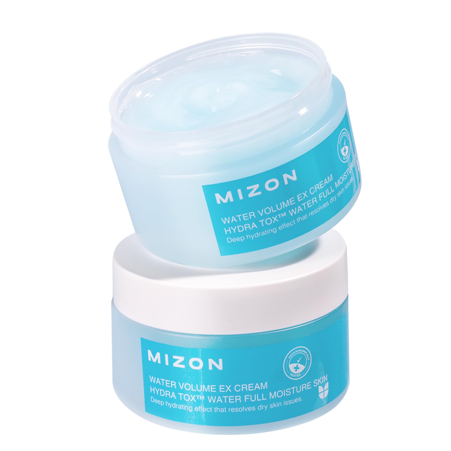 MIZON Water Volume EX Cream, Daily Hydrating Gel Moisturizer for All Skins, Lightweight, Soothing, Brightening, Korean Skincare (230ml, 7.7 fl oz)