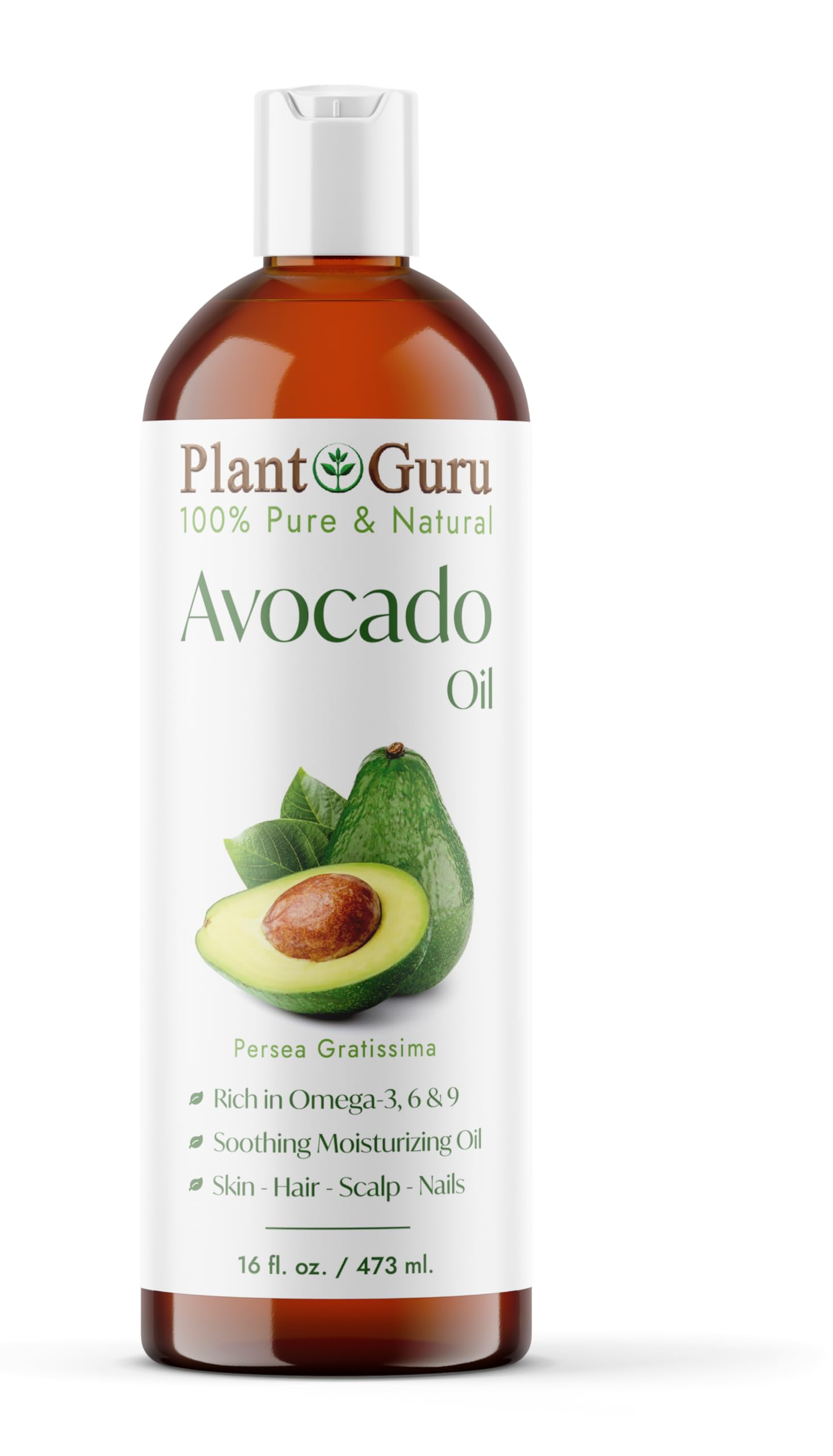 Carrier Oil Variety Set 16 oz Cold Pressed 100% Pure Natural Almond, Avocado, Coconut Fractionated, Grapeseed. For Aromatherapy Essential Oils, Skin & Hair Growth Moisturizer. Perfect for Body Massage