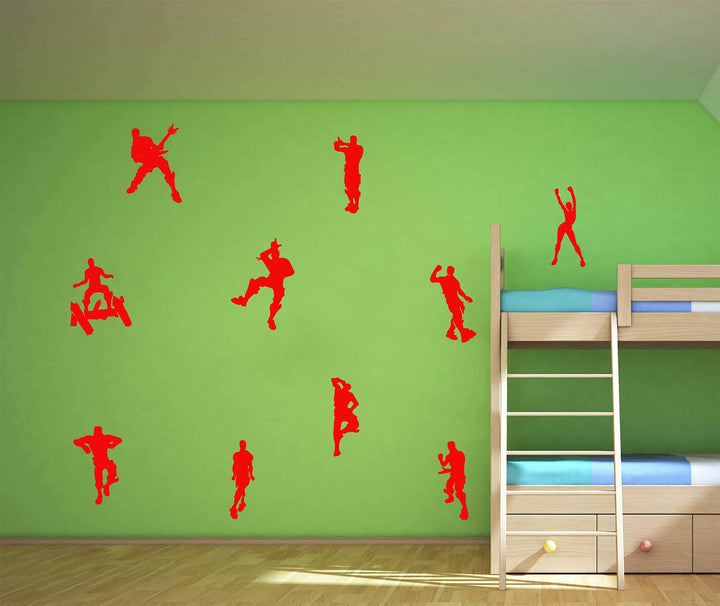 LHKSER Game Wall Decal Wall Sticker Poster Floss Dancing Decal Nursery Boys Room Wall Vinyl Decal Game Stickers (Blue)