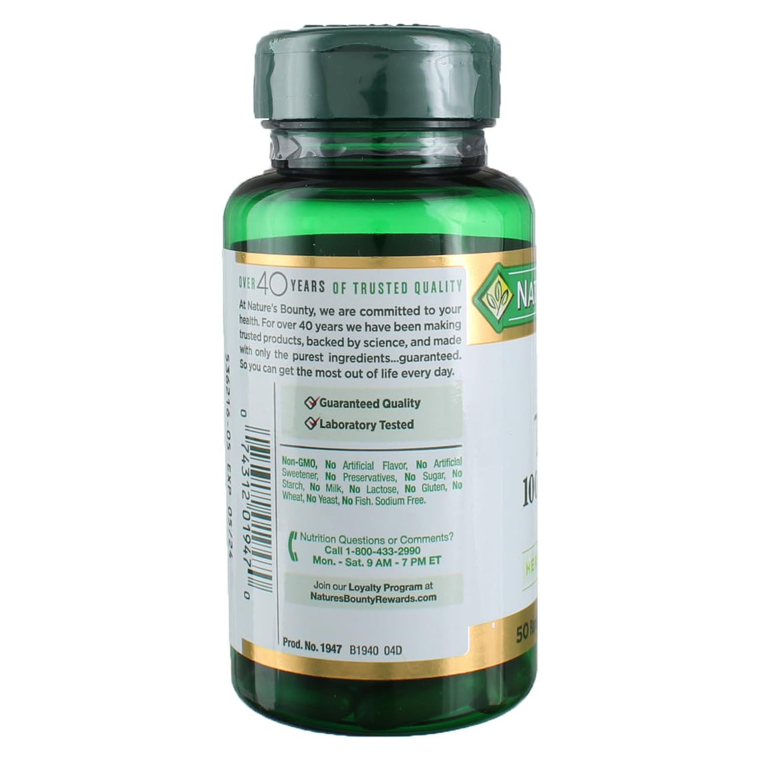 Nature's Bounty Milk Thistle 1000mg Herbal Supplement Softgels - 50 CT