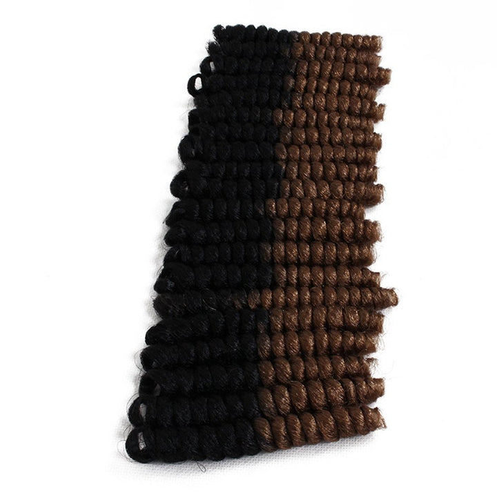 Eunice Hair Short Curly Crochet Braids Natural And Soft Bouncy Twist Hair 20Strands/Pack For Women (20 Inch Saniya, Ombre 30)