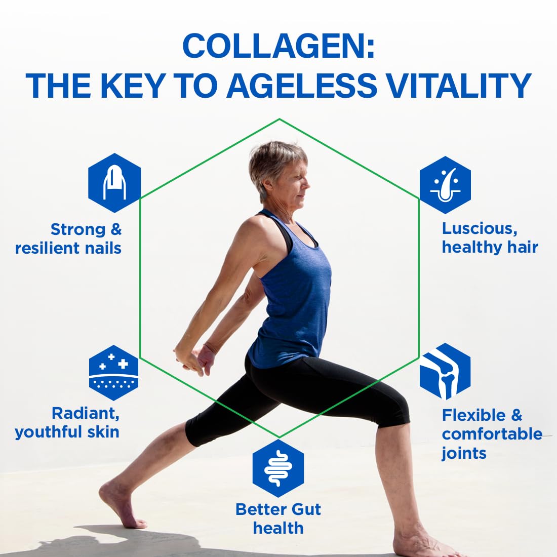 BioTrust Ageless Collagen Booster, Powerfully Support Beauty from Within, Plant-Based Collagen Builder, Glowing Skin, Gorgeous Hair, Beautiful Nails, Healthy Joints, 60 Capsules (30 Servings)