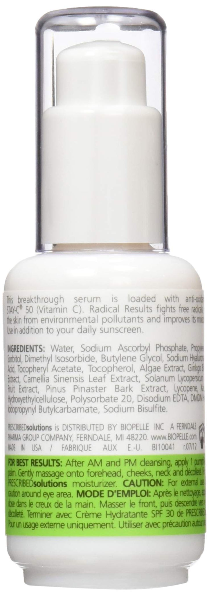 PrescribedSolutions Radical Results - Anti-oxidant Serum C+e