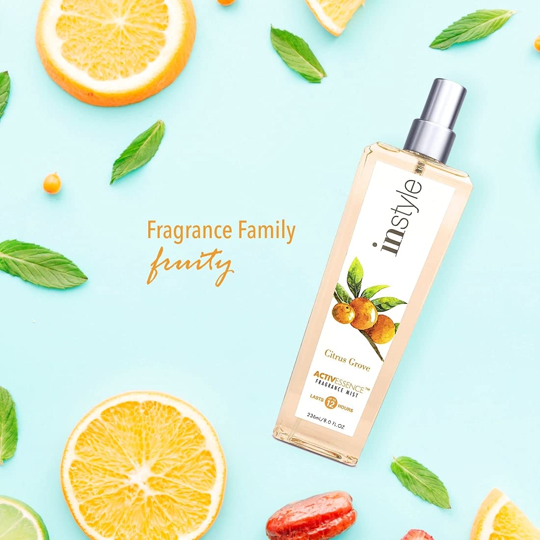 Instyle Activessence Body Spray, Citrus Grove, 8 Fluid Ounce
