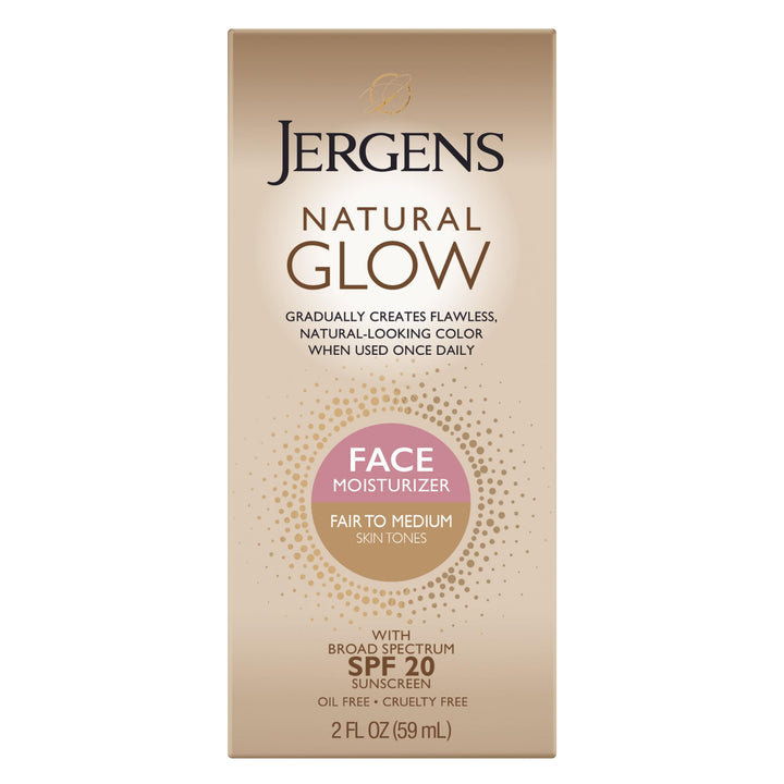 Jergens Natural Glow Daily Facial Moisturizer, Fair to Med 2 fl oz (59 ml)