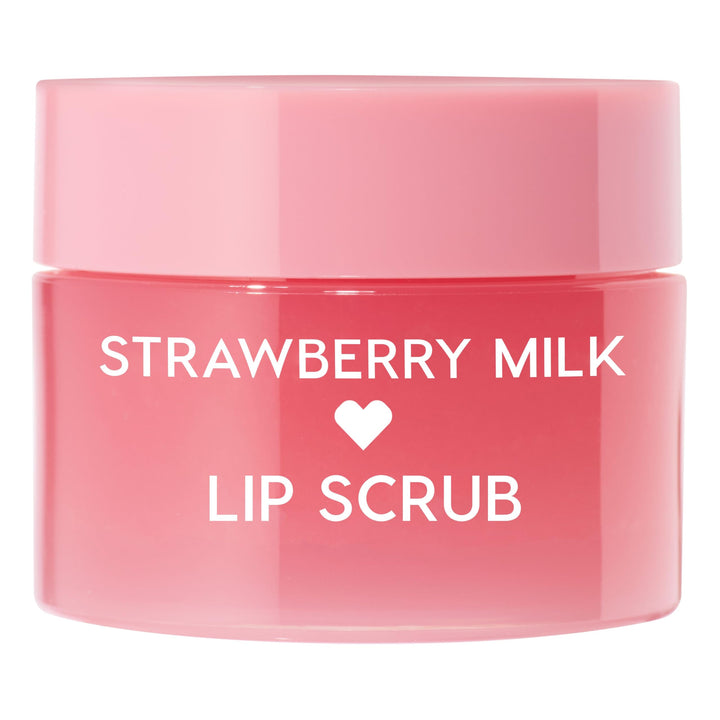 ColourPop Fresh Kiss Exfoliating Lip Scrub - Nourishing Lip Exfoliator to Gently Buff & Soften Skin - Enriched with Cocoa & Shea Butter to Lock in Moisture - Strawberry Milk (0.37 oz)