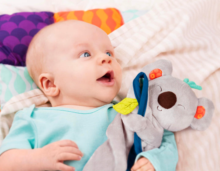 B. toys- B. baby – Koala Lovey – Plush Security Blanket – Stuffed Animal for Babies – Soft Baby Blankie – Newborn, 0 Snugglies - Fluffy Koko