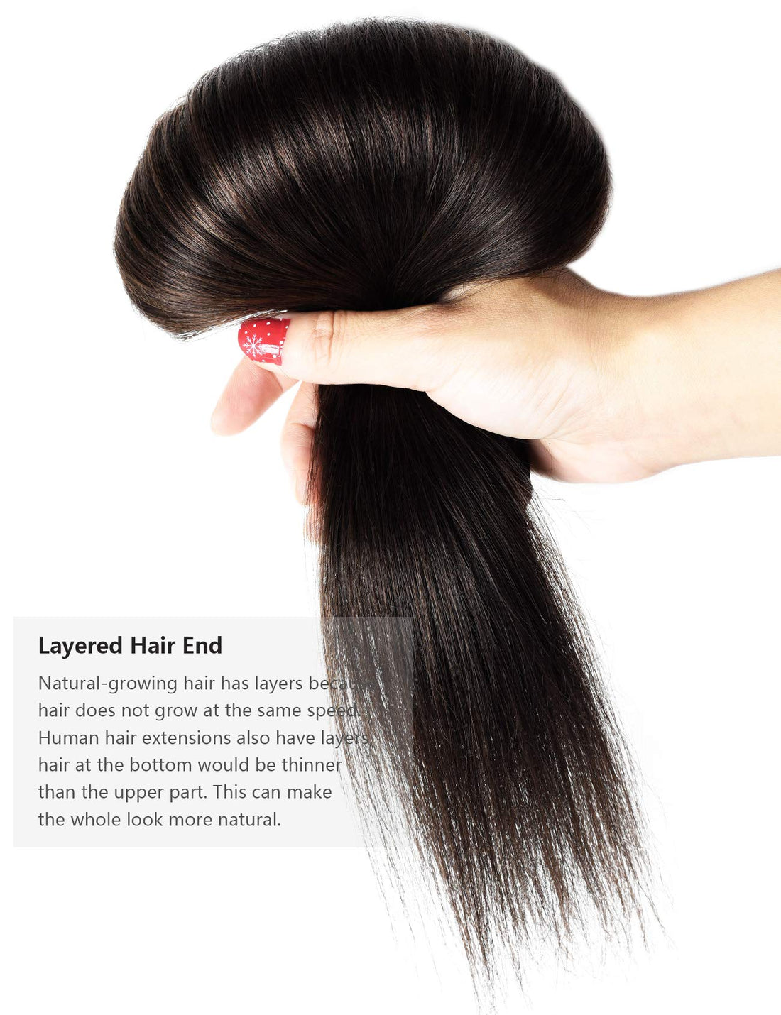 ROSEBUD Clip in Hair Extensions REMY Human Hair 8Pcs 18 Clips 70g/Set 18 Inch