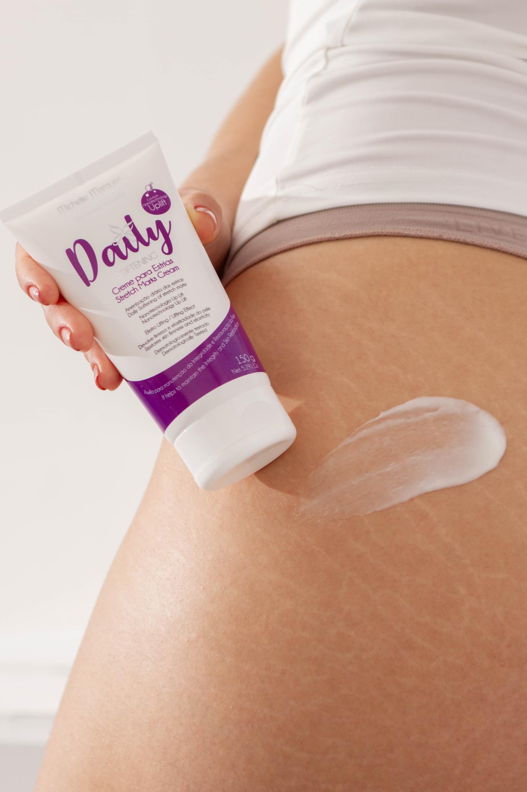 Michelle Marques Stretch Mark Cream, Soften and Reduce the Appearance, Provides Hydration, and Improves Skin Elasticity and Texture, 5.29oz