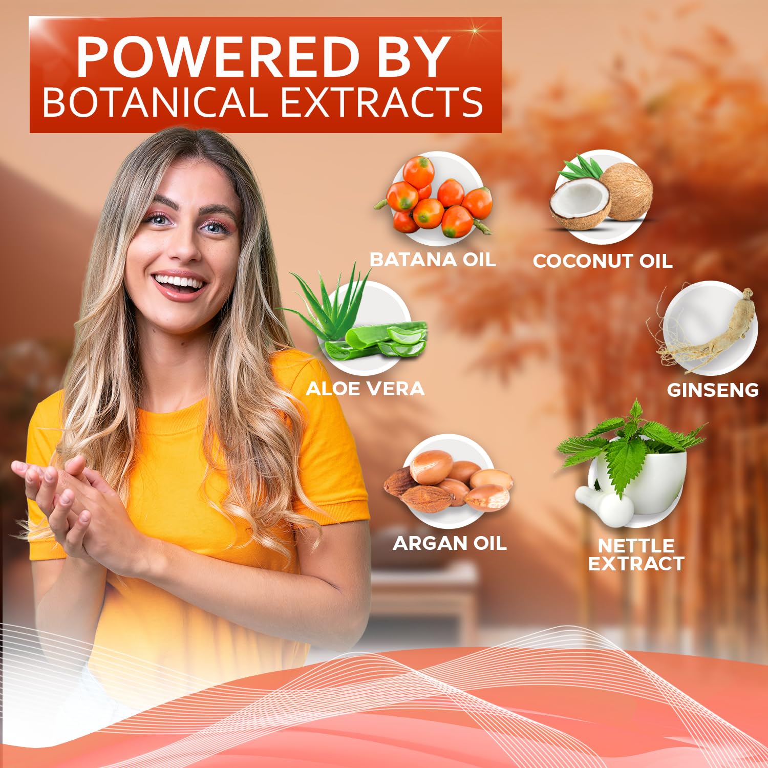 Batana Oil Shampoo and Conditioner Set - Thickening Hair Products for Women and Men - For Strengthening and Volumizing Fine and Thinning Hair - Sulfate Free with Biotin and Keratin for a Fuller Look