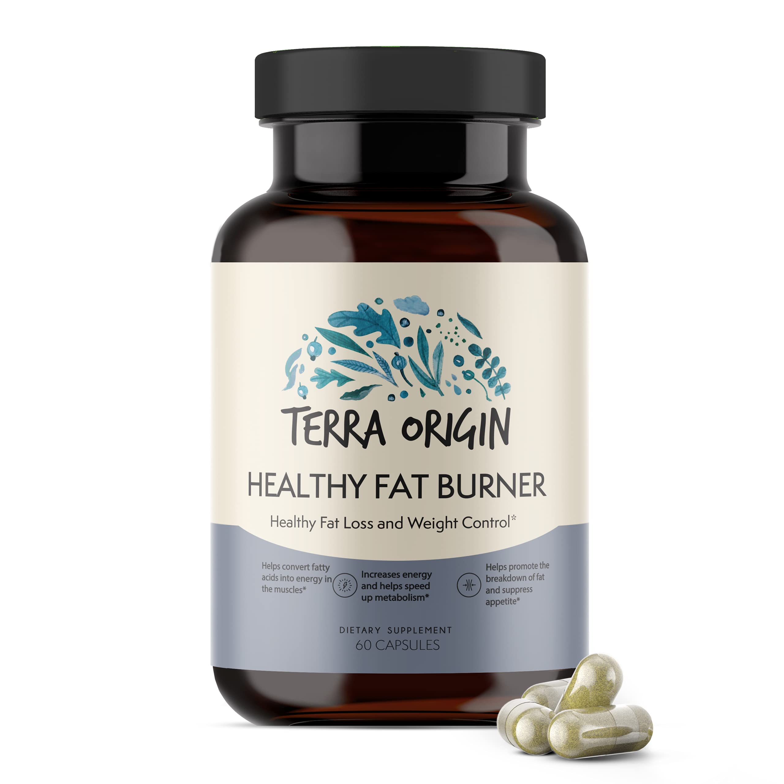 TERRA ORIGIN Metabolism Boost & Fat Loss - Amino Acids and Natural Plant Extracts to Increase Energy & Metabolism, Block Cravings, Stop New Fat Storage*