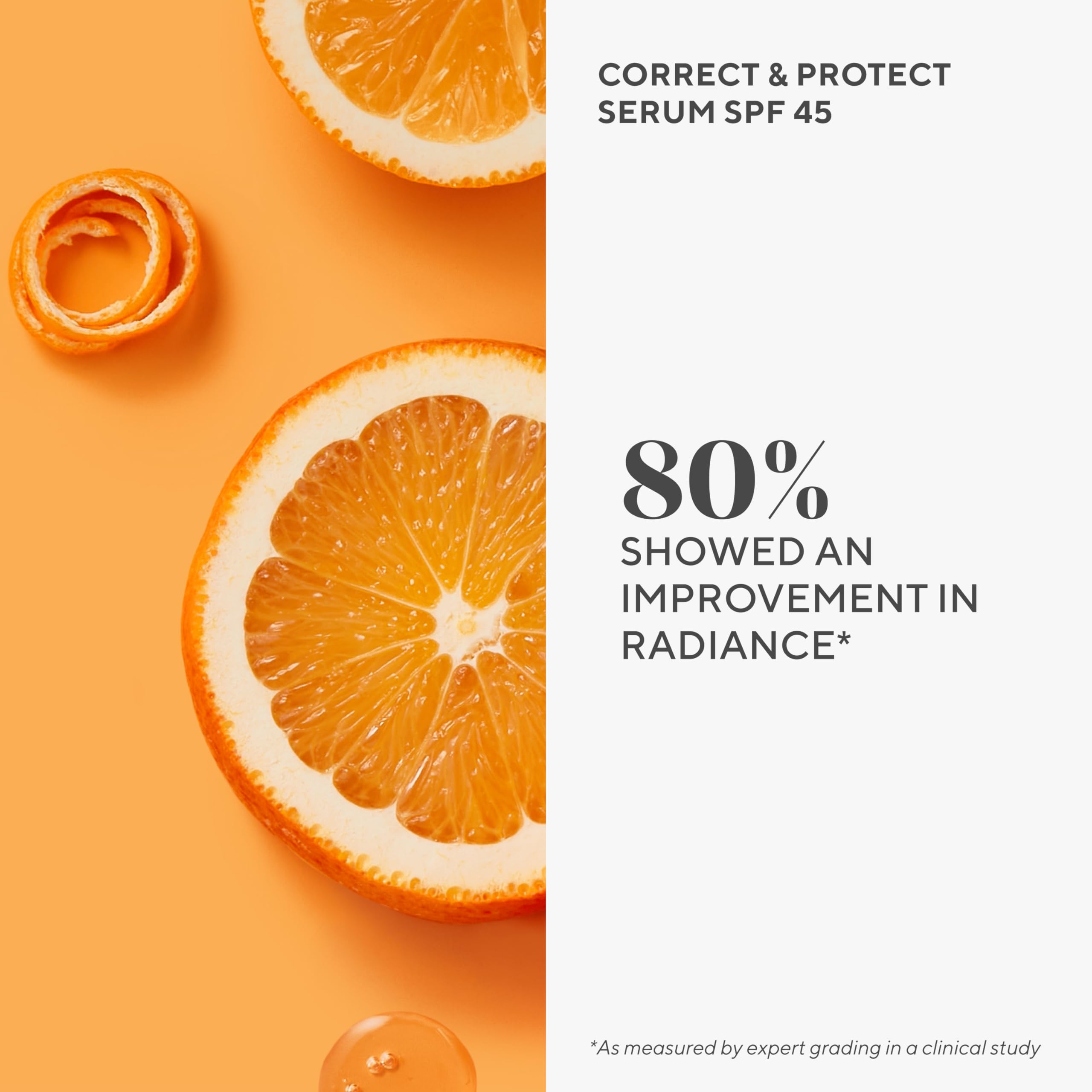 Murad Correct & Protect Broad Spectrum SPF 45 - Environmental Shield 100% Mineral Sunscreen Serum - Blue Light Defense - Brightens and Reduces Discoloration, 1.0 Fl Oz