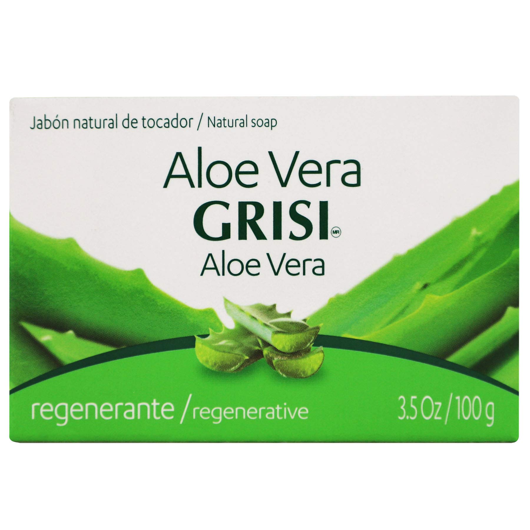 6pk - Aloe Vera Soap - Jabon de S ¡vila - Grisi (3.5 Oz. X 6 Units)