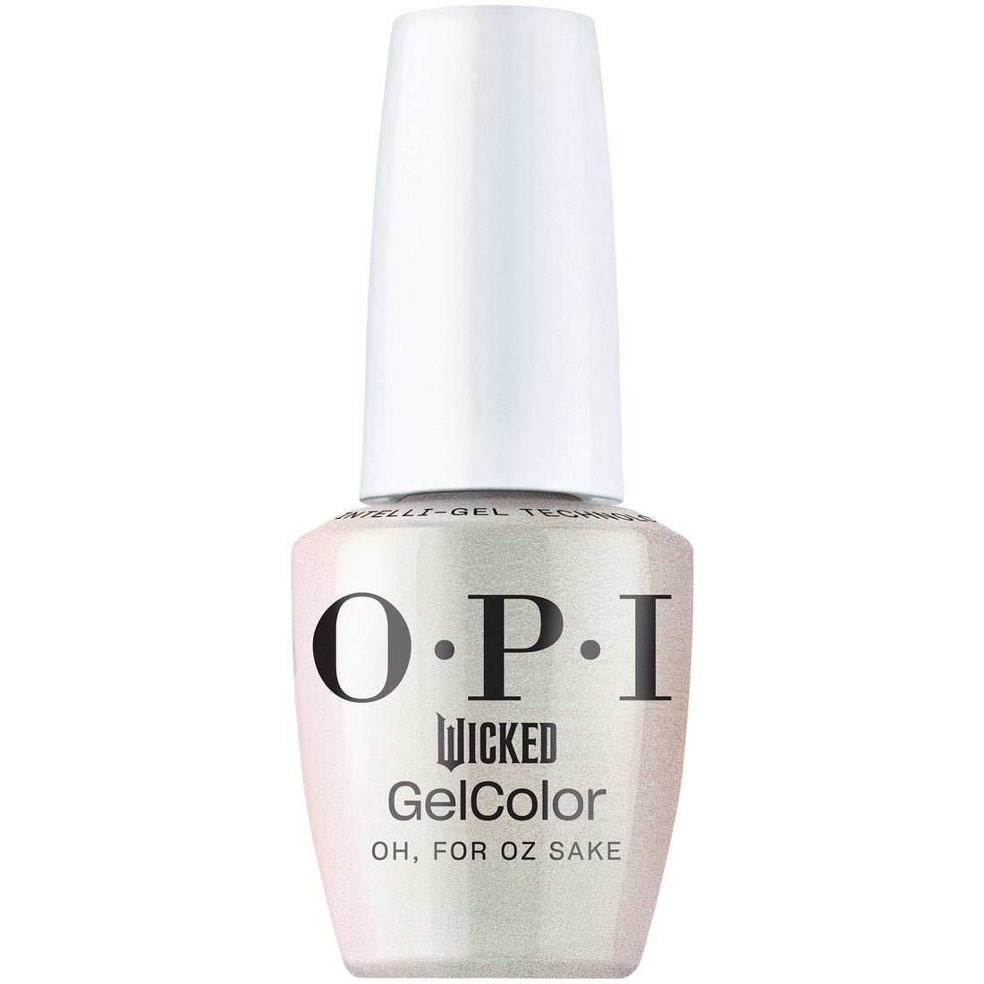 OPI GelColor, White Nail Polish, Up to 3 Weeks of Wear, Smudge Proof, Cures in 30 Seconds, x Wicked Limited Edition Collection, Oh, For Oz Sake, 0.5 fl oz
