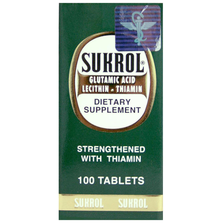 SUKROL, Vitamin, Improve Healthy Brain Function, 100 Tablets, Bottle