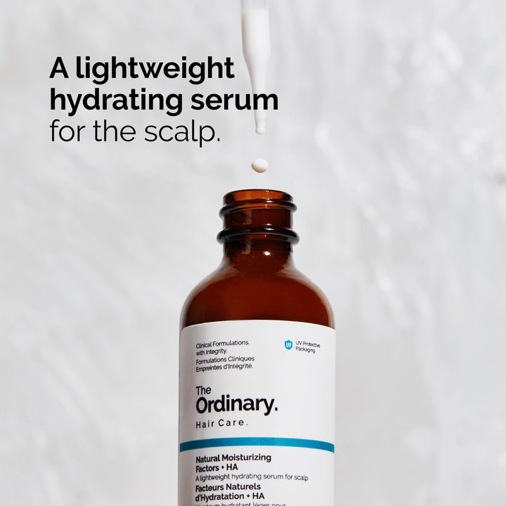 The Ordinary Hair Care Natural Moisturizing Factors + Hyaluronic Acid, Lightweight Hydrating Scalp Serum with Hyaluronic Acid and Squalane, 2 Fl Oz