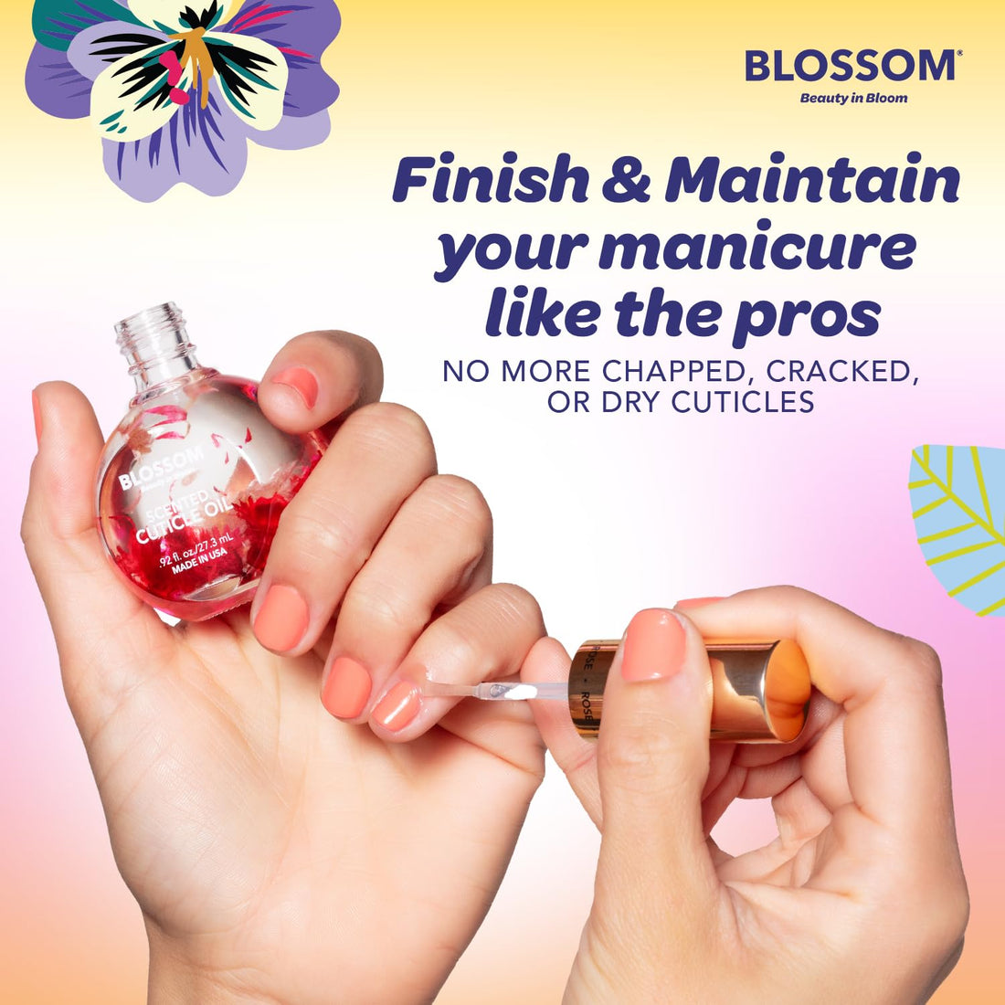 BLOSSOM SCENTED CUTICLE OIL JUICY PEACH 0.92 oz