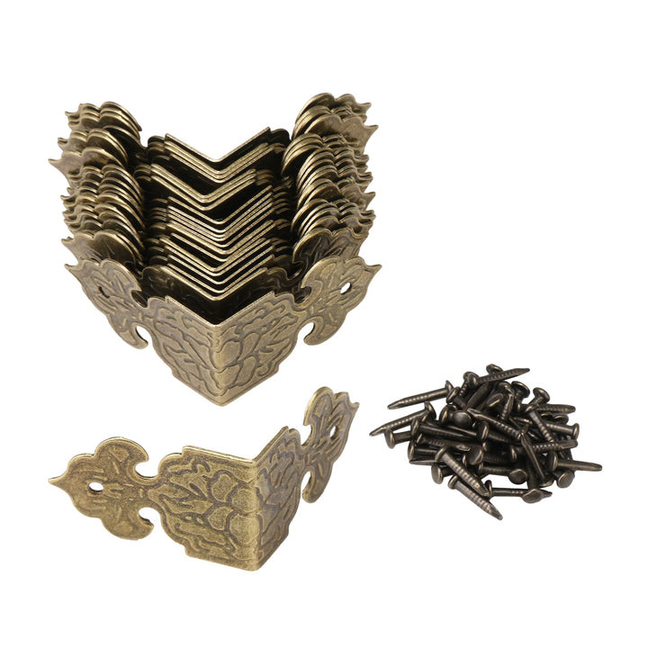 BQLZR Vintage Guards Desk Edge Box Corner Cover ors Antique 25x17mm Pack of 20