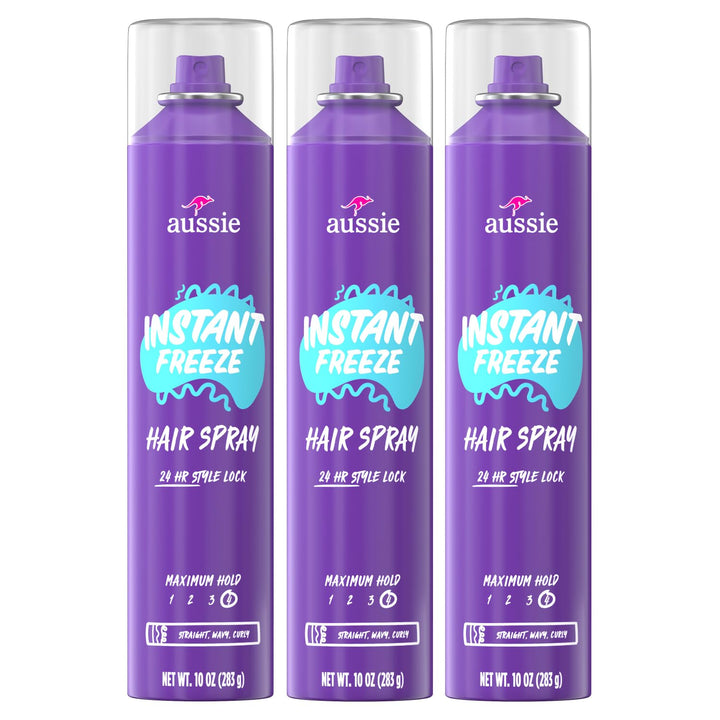 Aussie, Hairspray, with Jojoba & Sea Kelp, Strong Hold, 10 fl oz, Triple Pack