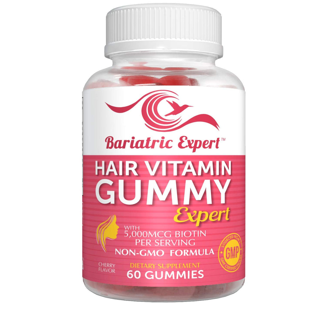 Bariatric Expert Hair Vitamin Gummies – Fast-Melting Dietary Supplement for Adults Post Bariatric Surgery, Nutritionist Recommended, Essential Daily Formula for Optimal Wellness - 60 Count
