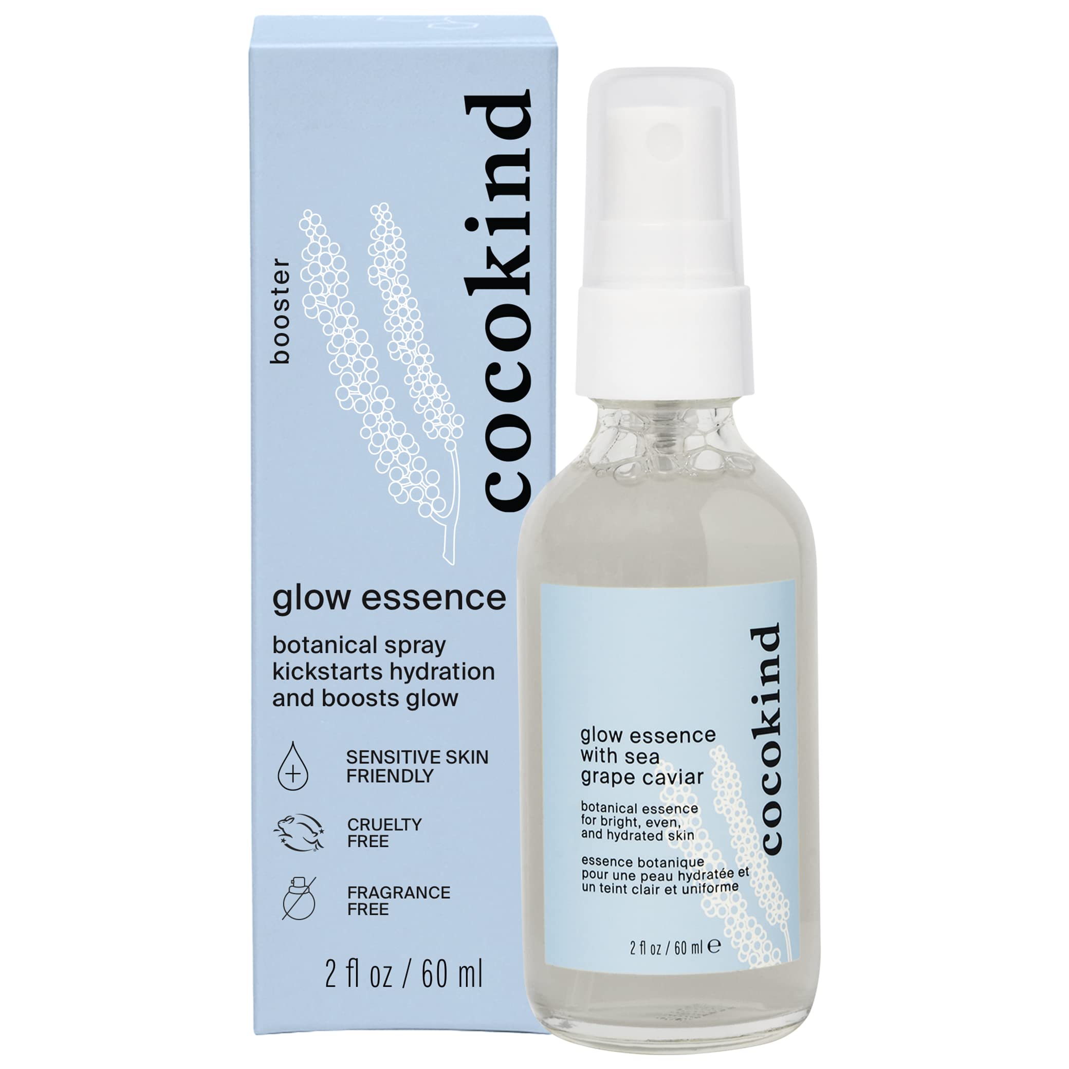 Cocokind Glow Essence with Sea Grape Caviar | Face Mist for Hydration | Improves Water Retention | 2 oz