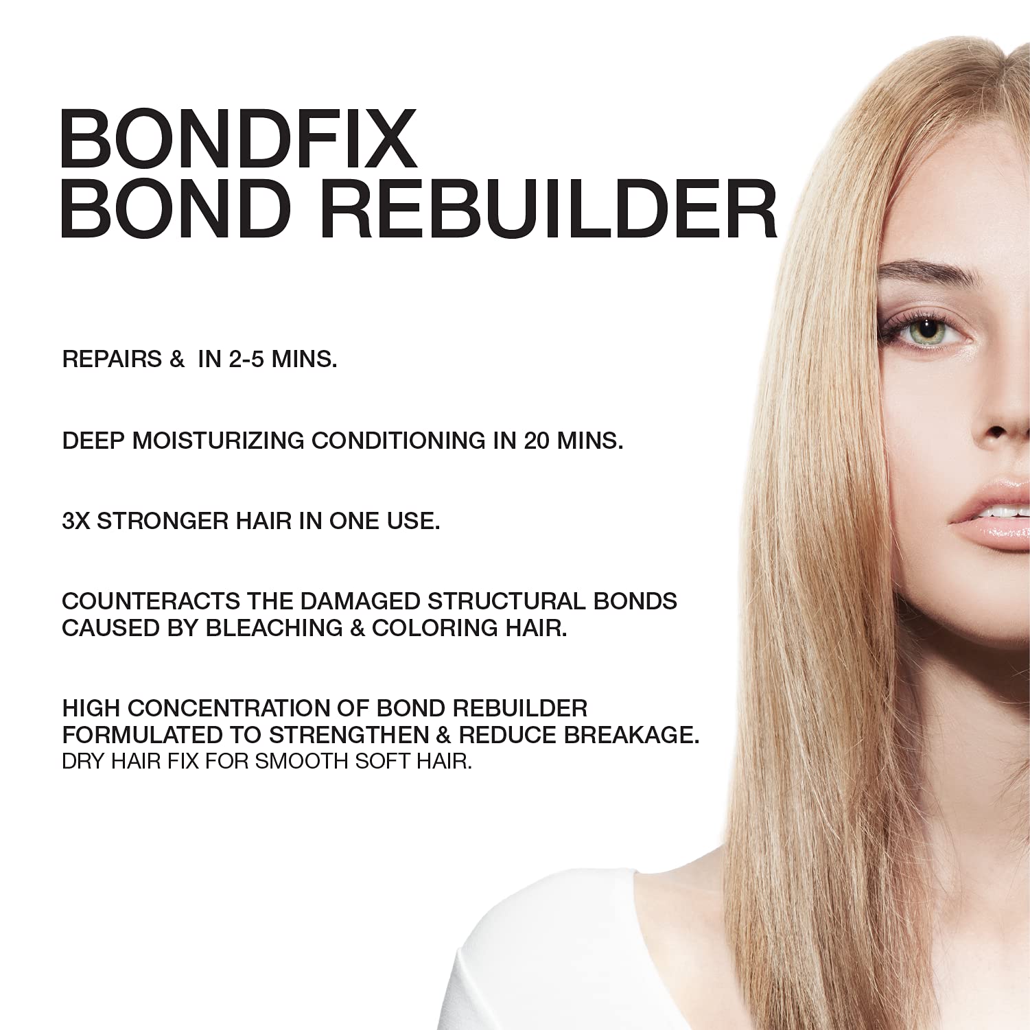 Celeb Luxury BondFix Strengthening Bond Rebuilder Hair Conditioner Dry Hair Fix: Strengthens and repairs dry, damaged and color treated hair to prevent breakage, 6 fl oz.