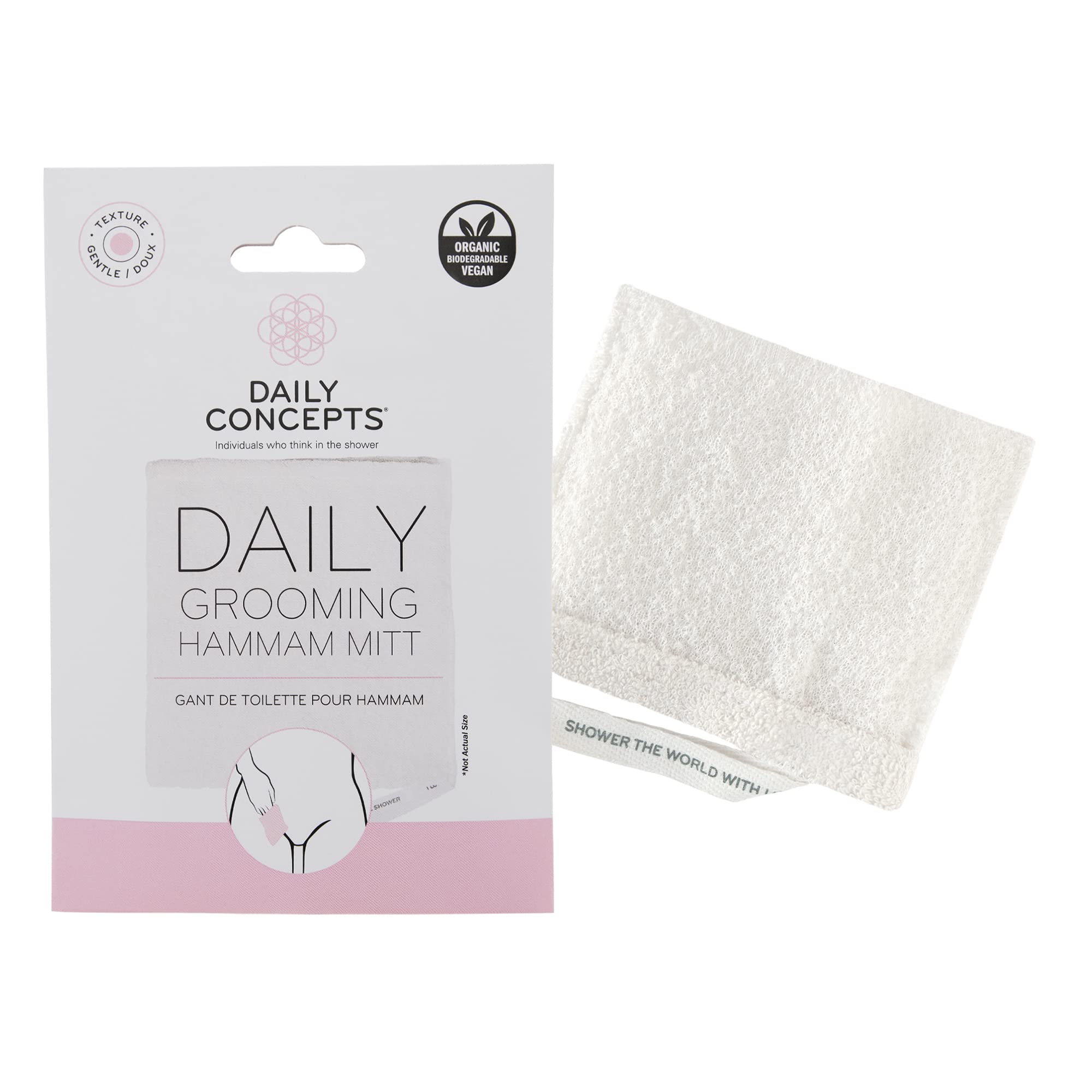 Daily Grooming Hammam Mitt, With so many exfoliating products out there, here at Daily Concepts, we wanted to create a textured exfoliator for those intimate areas of the body.