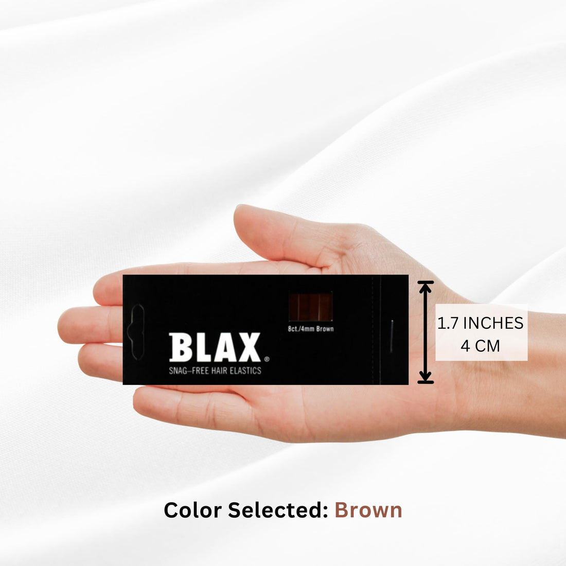 Blax Brown Snag-Free Hair Elastics - 4mm 2 Packâ€¦