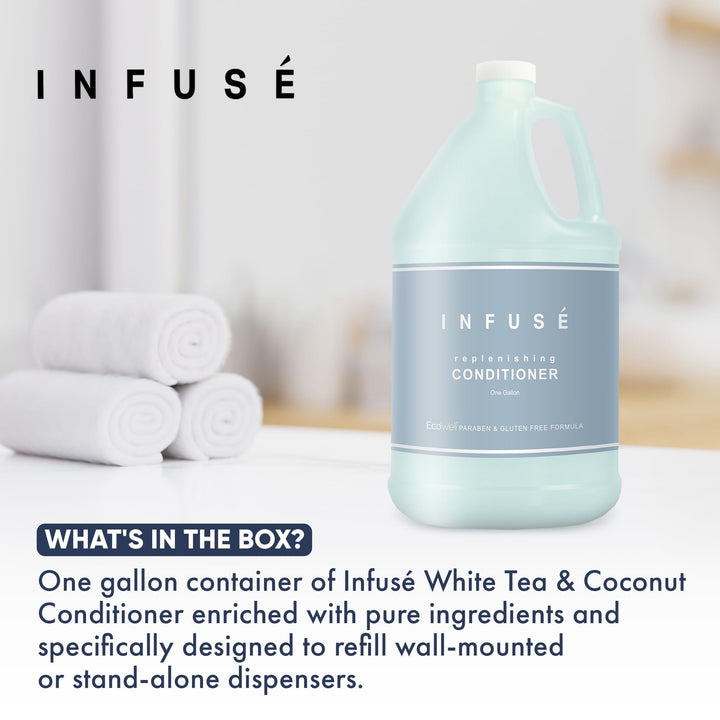 1-Shoppe All-in-Kit H2O Tropical Infuse Hotel Conditioner | 1 Gallon | For Hospitality & Vacation Rentals to Refill Dispensers | (Single Gallon)