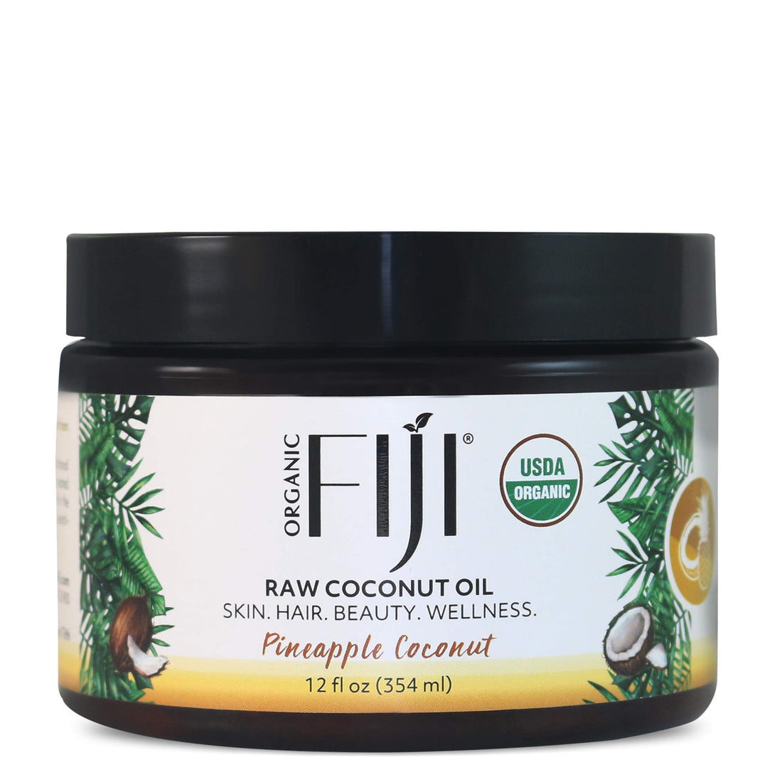 Organic Fiji Moisturizer, Pineapple Coconut, 12-Ounces