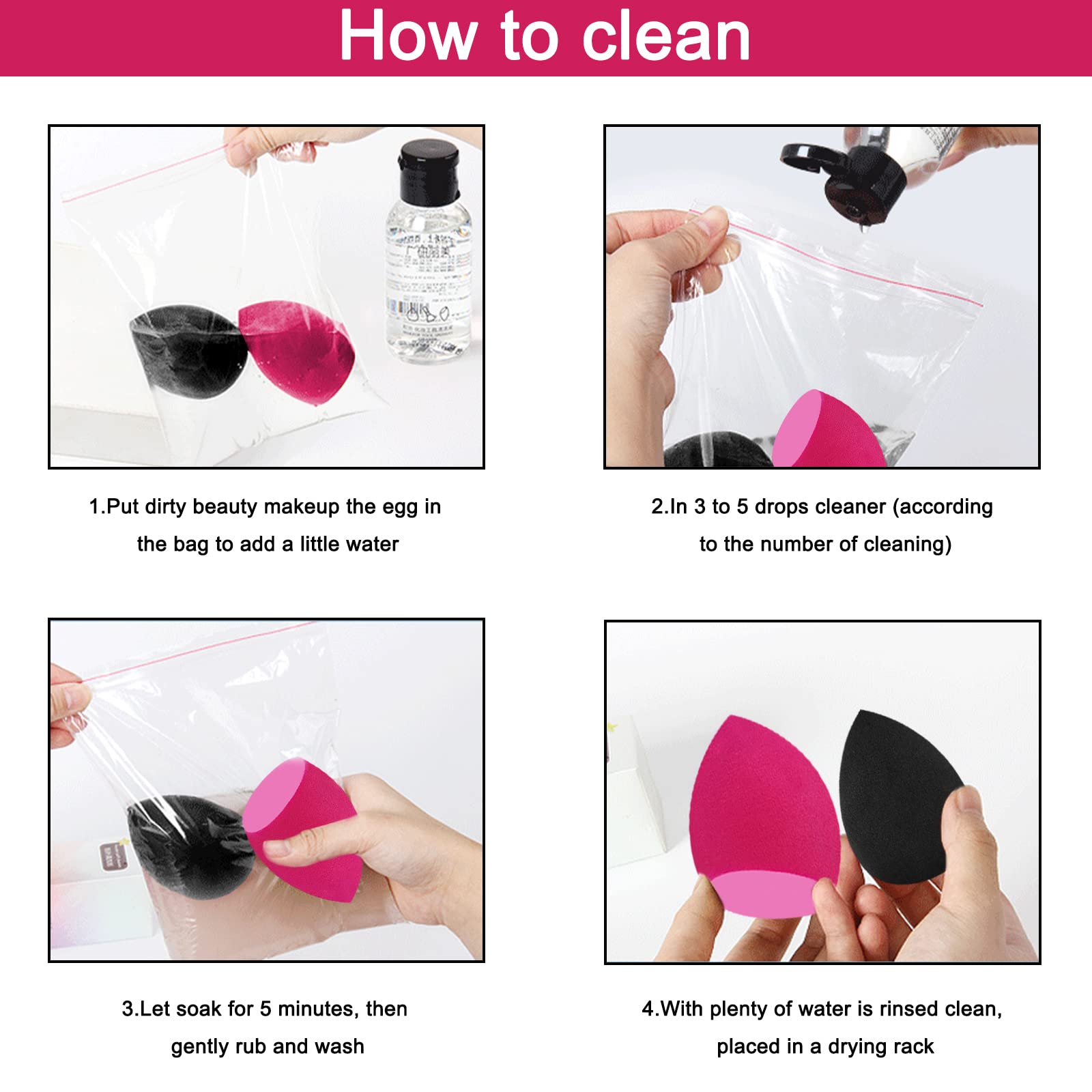 12 Pieces Professional Makeup Sponge Set,Latex Free Flawless Soft Setting Face Puffs,Multicolor Makeup Blending Sponge Cosmetic Applicator for Powder,Liquid,Facial Makeup Tools