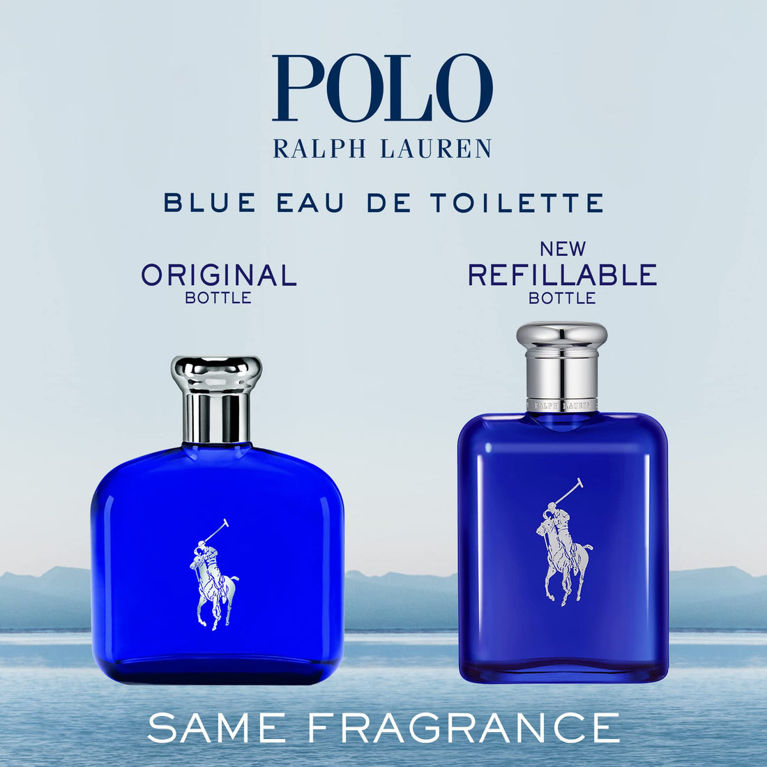 Polo Blue by Ralph Lauren for Men 2.5 oz Eau de Toilette Spray