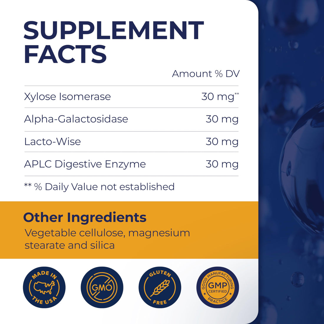 Dirobi Eat Anything Xylose Isomerase Fructose Malabsorption Enzymes, FODMAP Supplement, Digestive Enzymes for Better Lactose, Fat, Protein & Carbohydrate Digestion Gas & Bloating Relief 30 Capsules