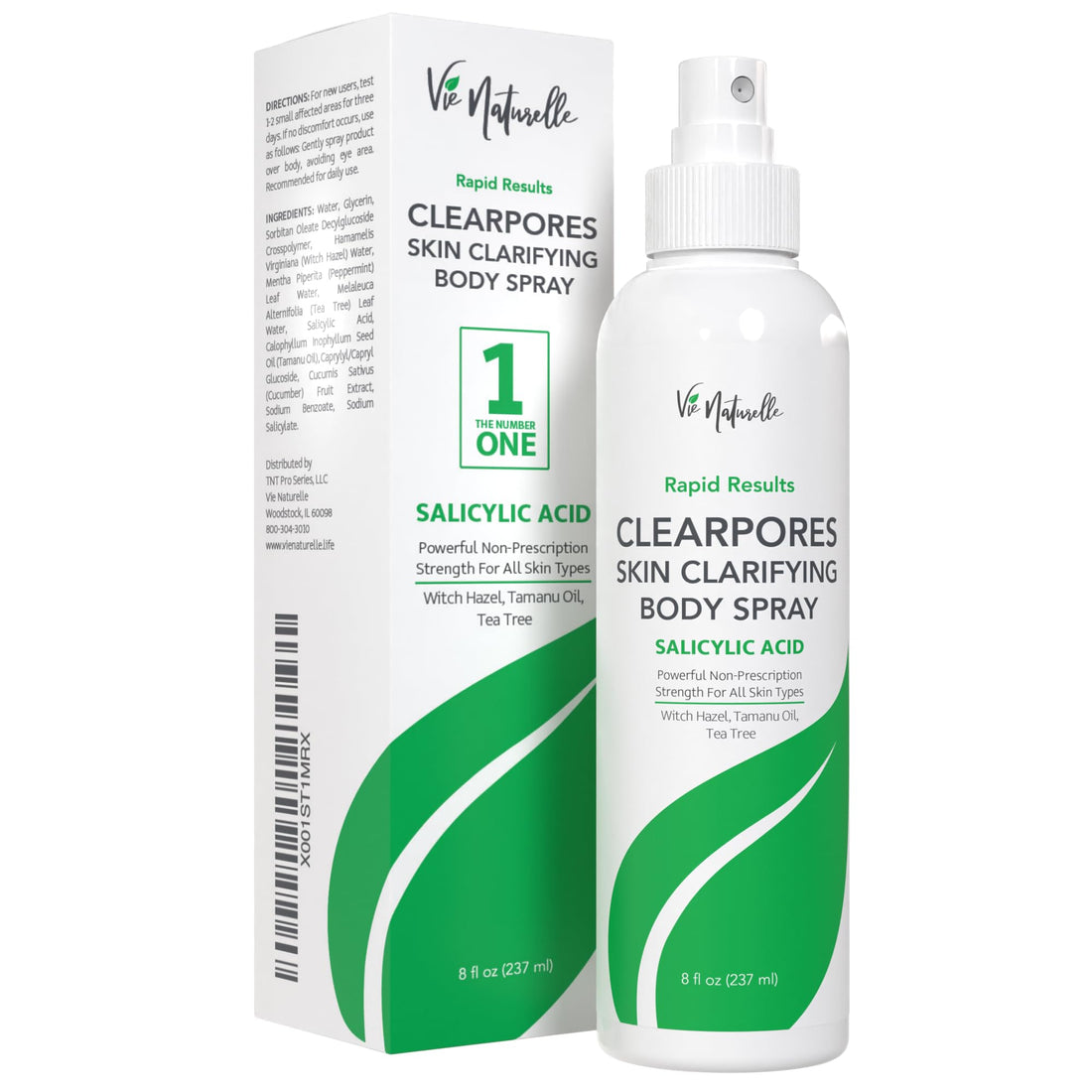 Face, Body Acne Spray - Salicylic Acid - Butt, Back Acne Treatment - Cystic Hormonal Acne Treatment, Body, Chest Spray