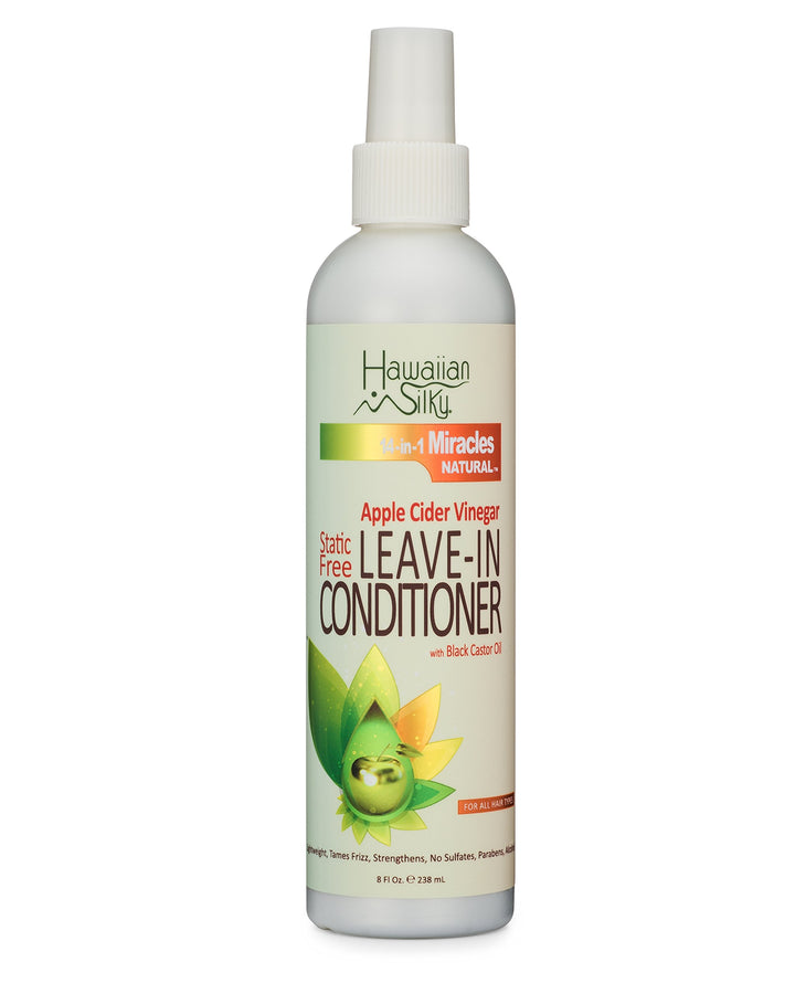 Hawaiin Silky Apple Cider Vinegar Static Free Leave-in Conditioner 8 oz by Hawaiin Silky