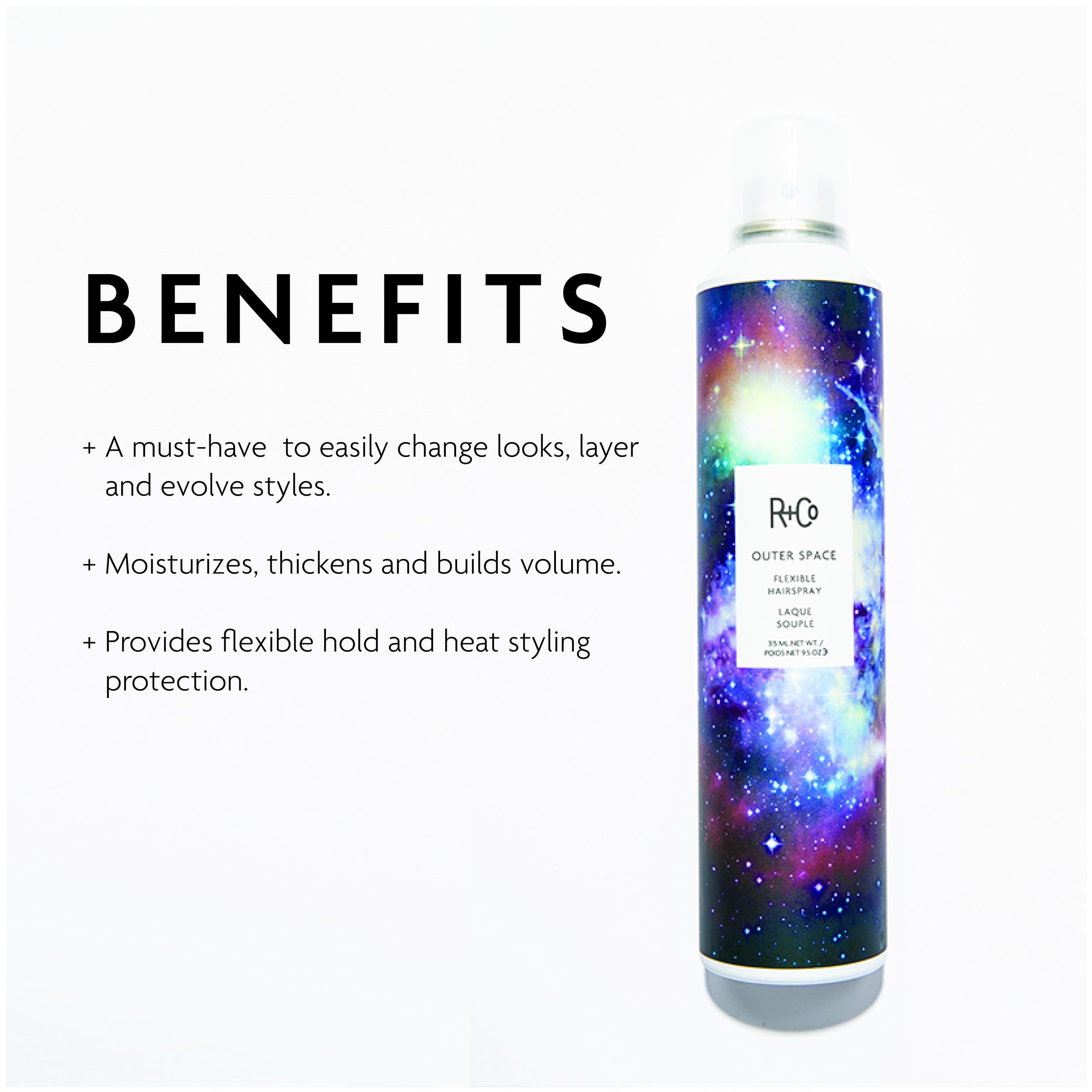 R+Co Outer Space Flexible Hairspray, 9.5 oz.