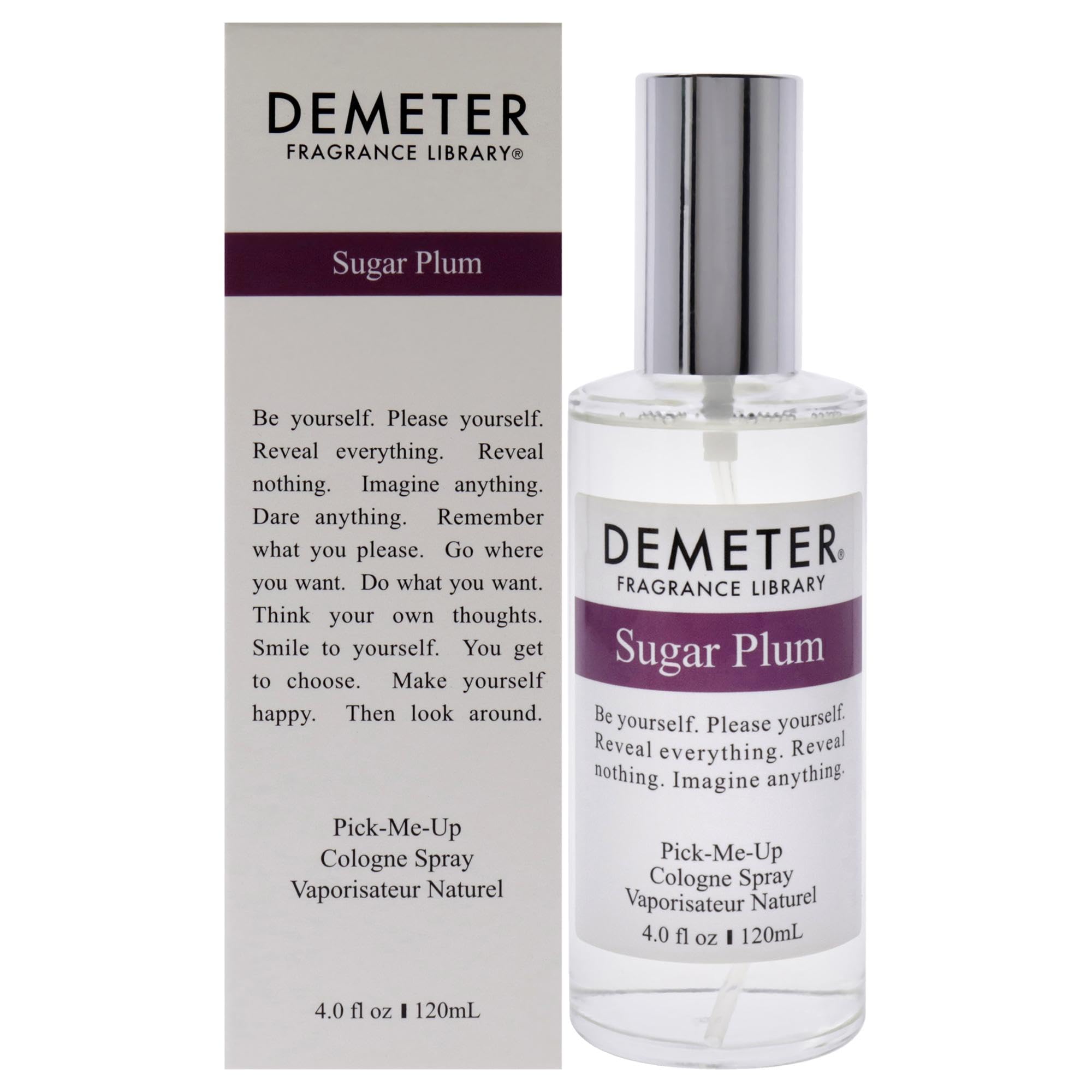 Demeter Sugar Plum Cologne Spray for Unisex, 4 Ounce