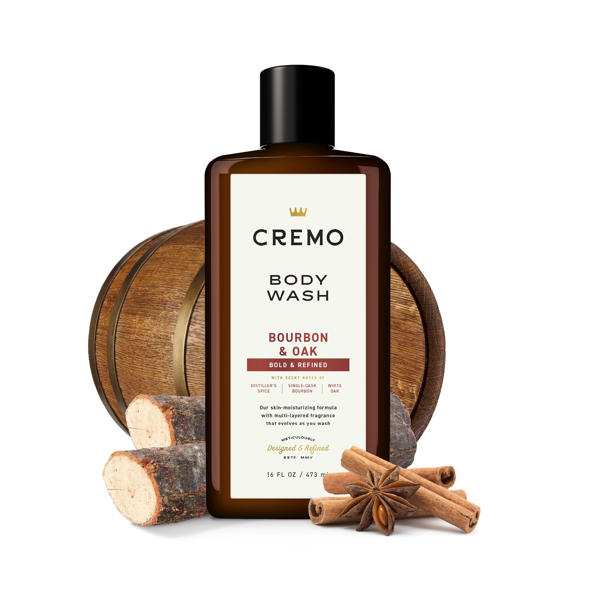 Cremo All Season Body Wash - Bourbon & Oak, 16 Ounce