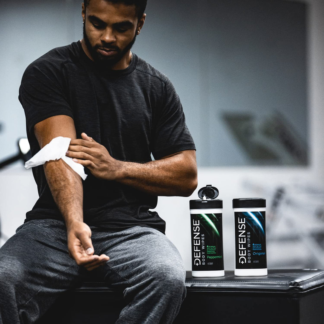 40 Wipes (Pack Of 2), Peppermint: Defense Soap Peppermint Body Wipes 40 Count (Pack Of 2)