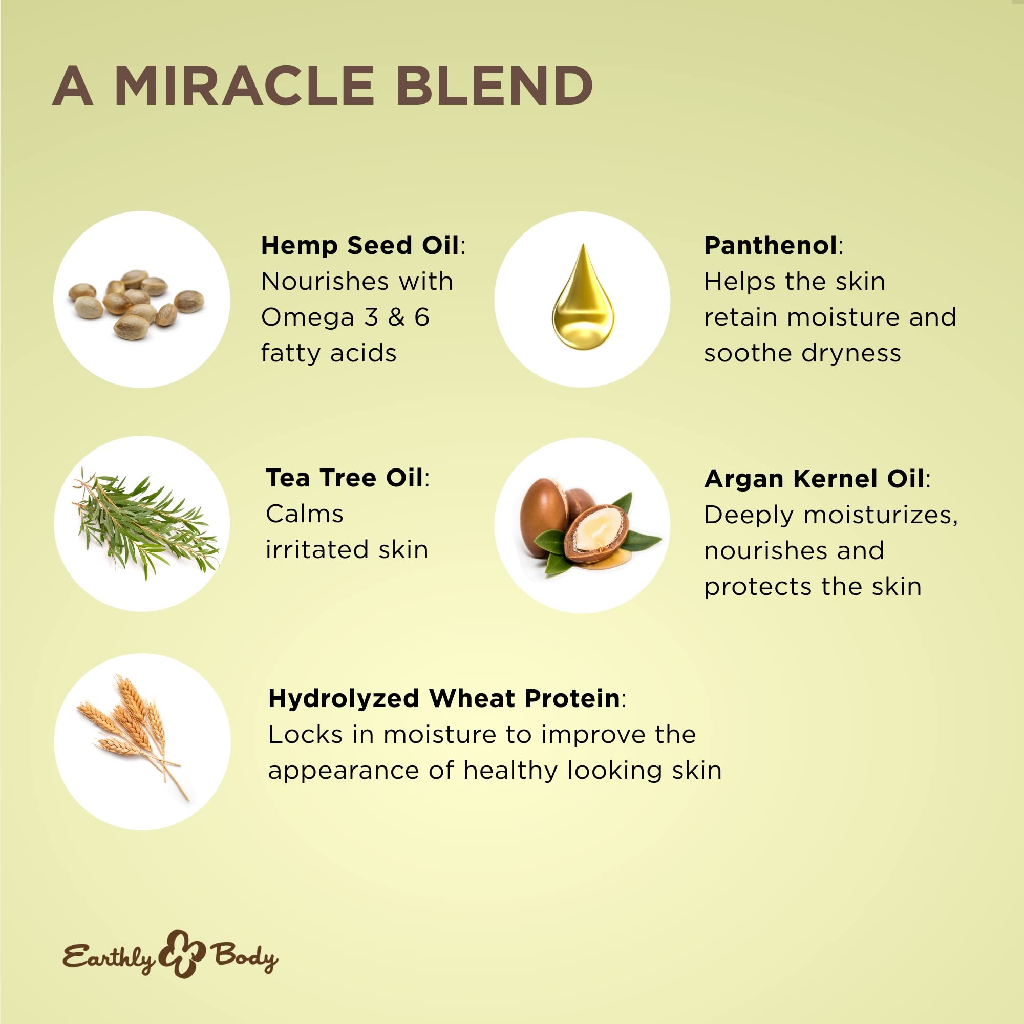 Earthly Body Miracle Oil Shave Cream, 8 Ounce