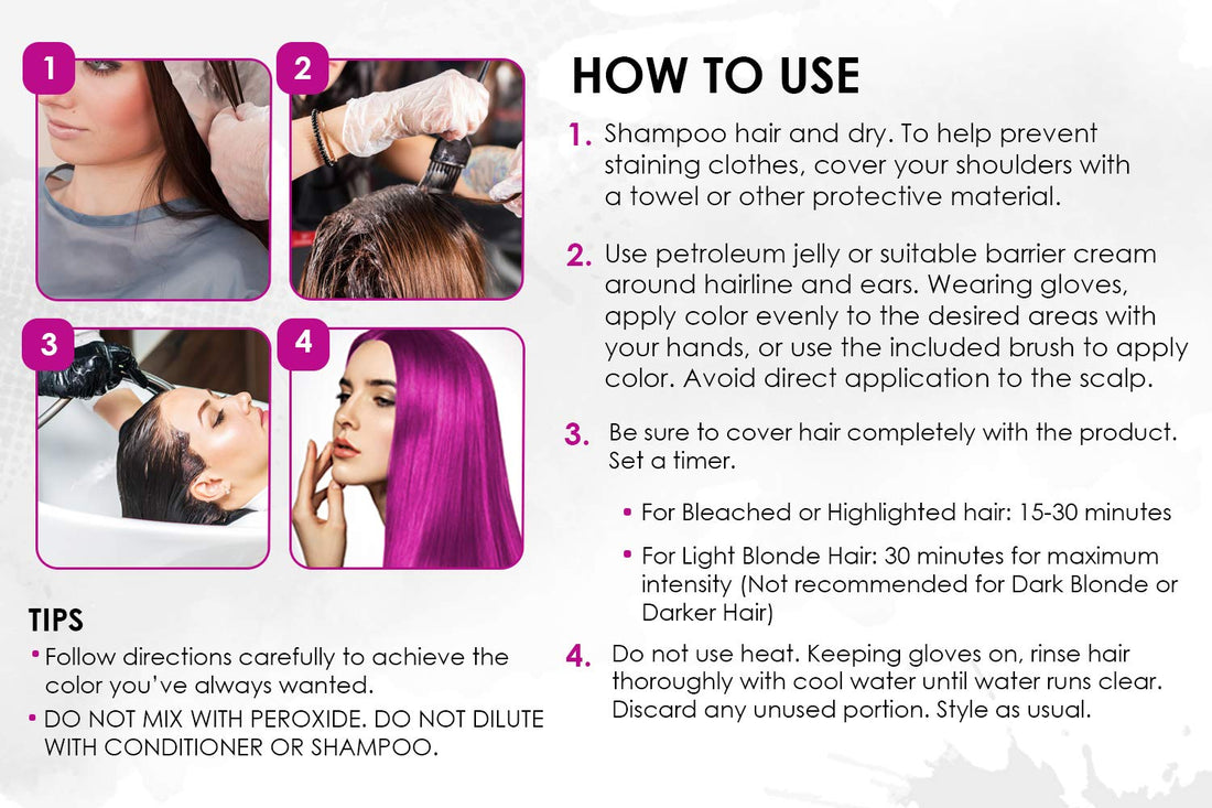 Punky Colour Box Kit Flamingo Pink Semi Permanent Hair Color - Vegan, Cruelty-Free Conditioning Hair Dye, Lasts Up to 35 Washes